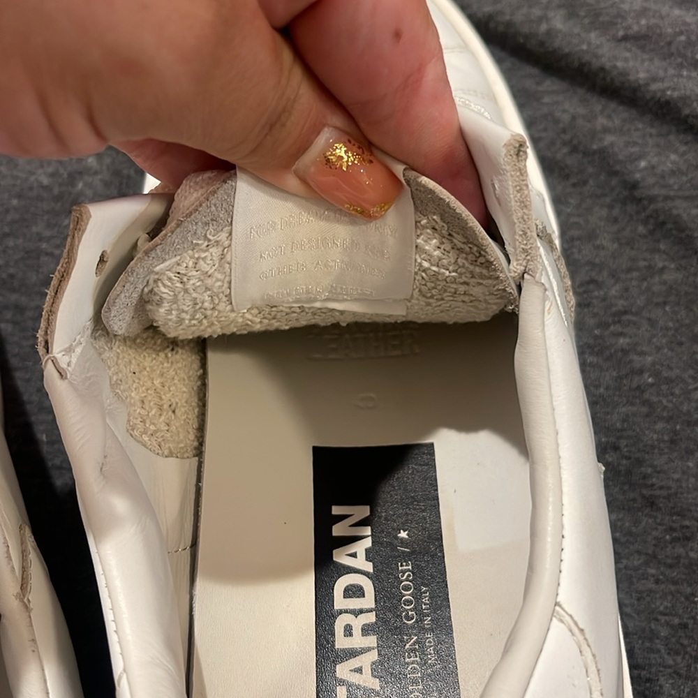 Golden Goose White Leather Sneakers - Picture 10 of 17